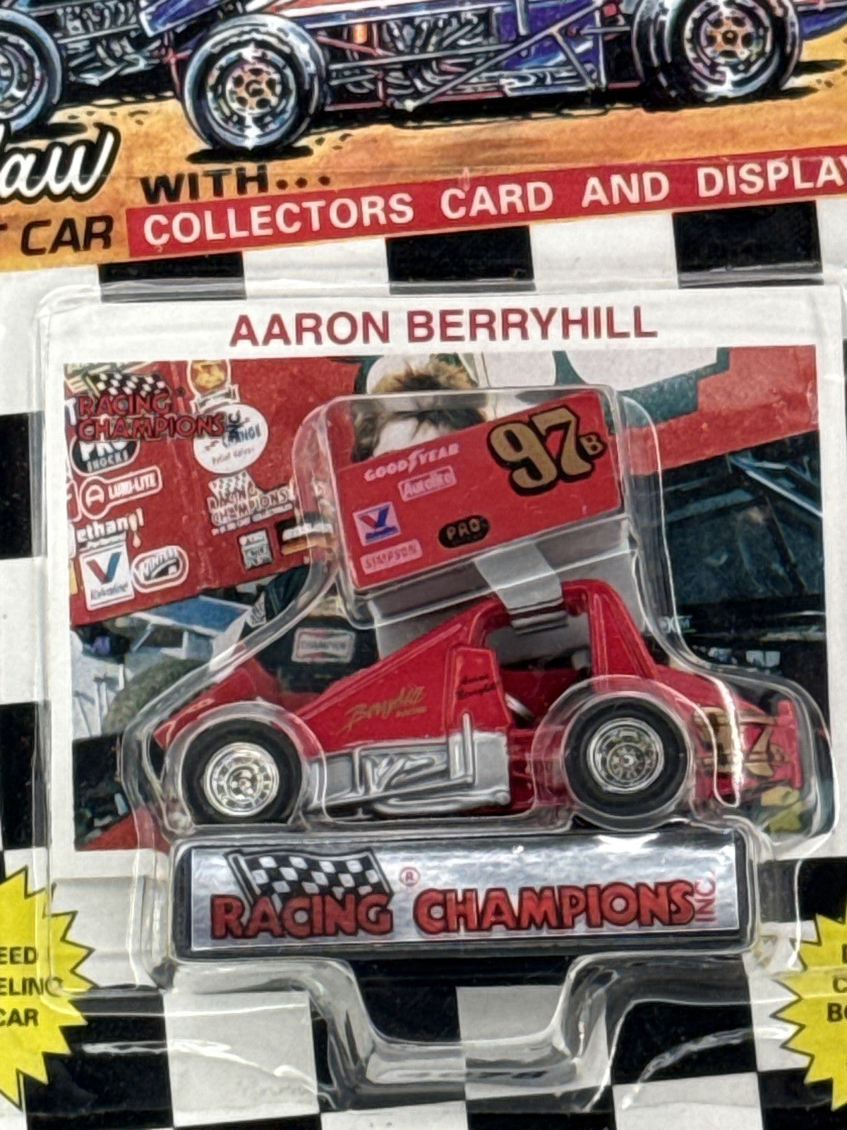 1993 Racing Champions World Outlaws #97B Aaron Berryhill Sprint Car 1:64
