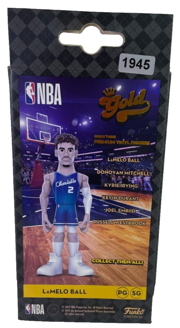 LaMelo Ball Funko Gold 5" Chase Variant Charlotte Hornets City Edition Uniform