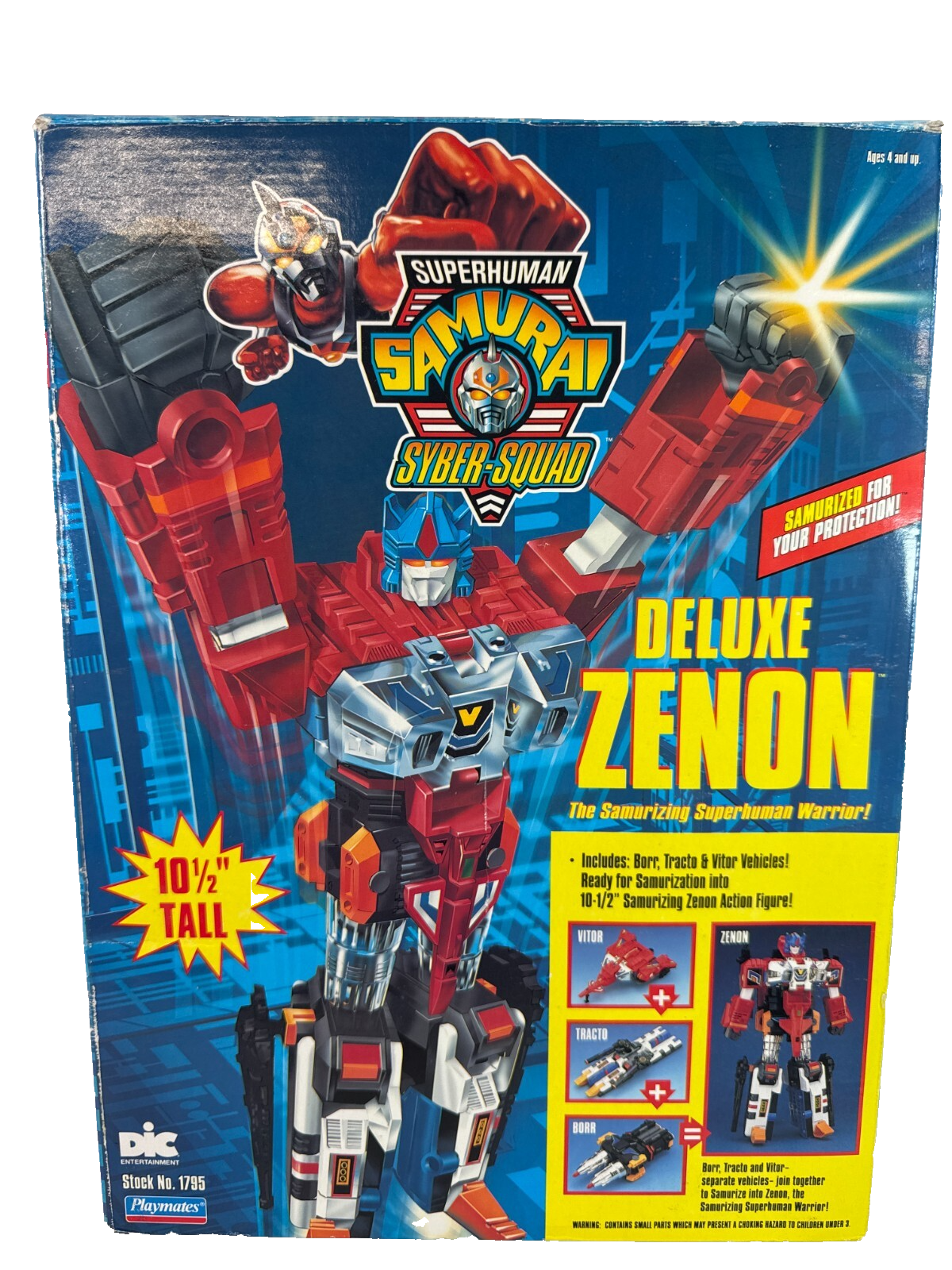 1994 Superhuman Samurai Syber Squad Zenon & Servo Lot Playmates Boxed Rare