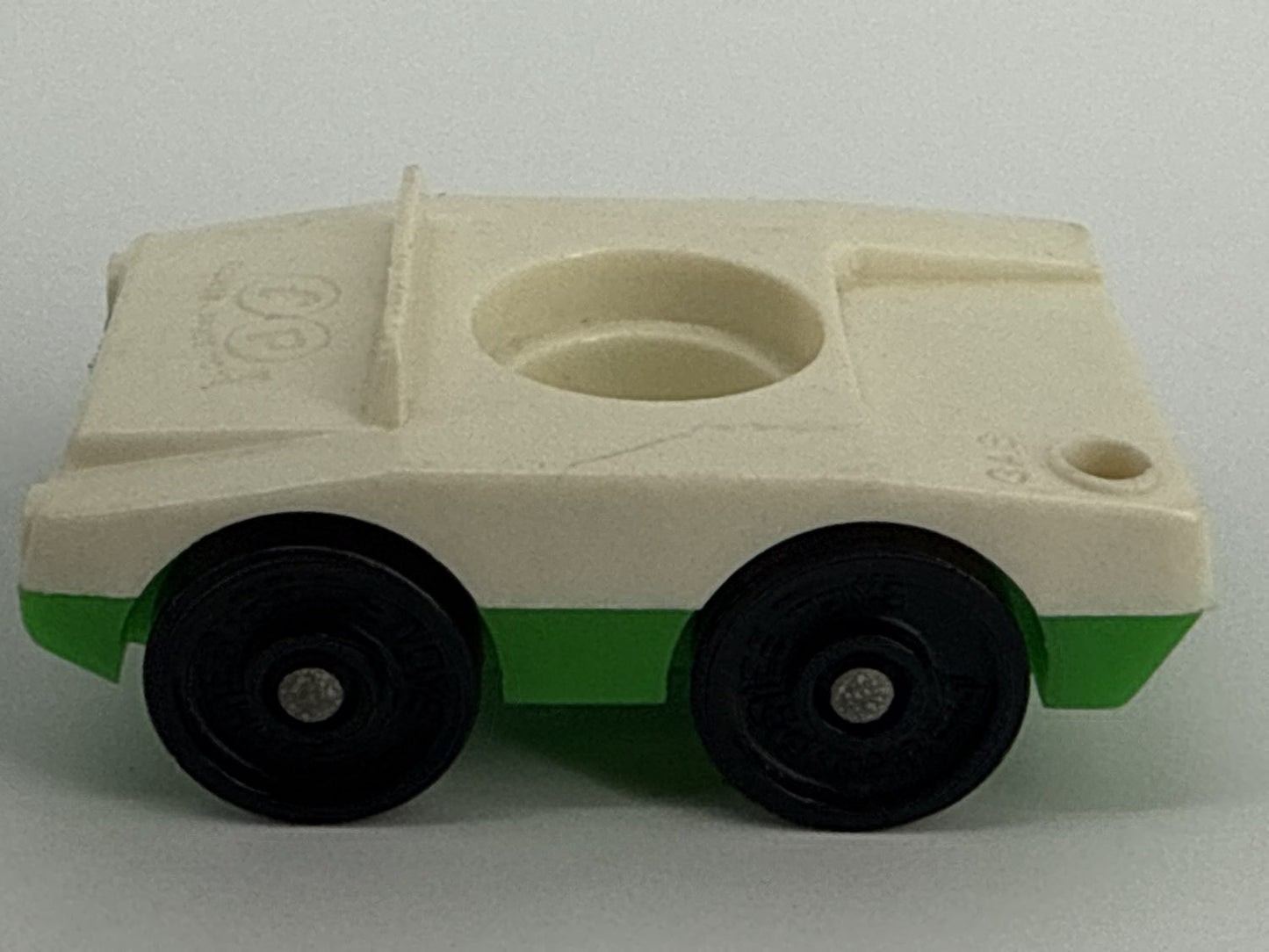 Fisher Price Little People White Green 2-Seat Car Vehicle Toy