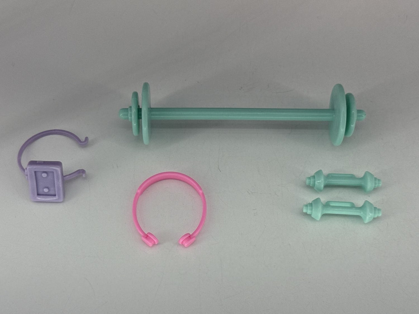 Barbie All Stars Home Gym Playset Mattel 1989 #7440 Box & Accs