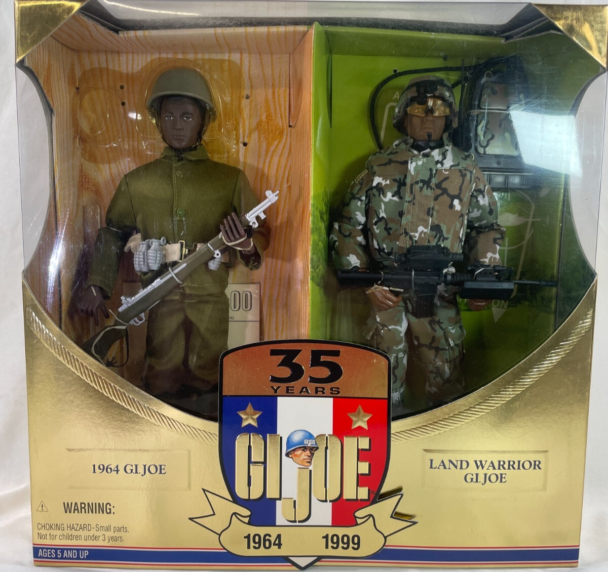 GI Joe 35th Anniversary 1964 GI Joe & Land Warrior African American Set 1999