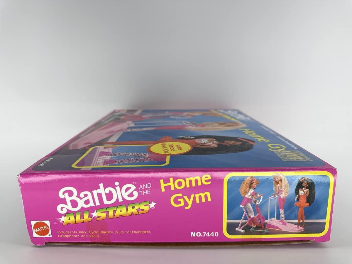 Barbie All Stars Home Gym Playset Mattel 1989 #7440 Box & Accs