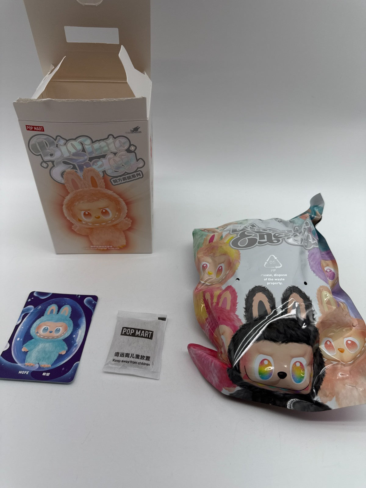 POP MART The Monsters Labubu Big Into Energy Hope Opened Blind Box Bag Sealed