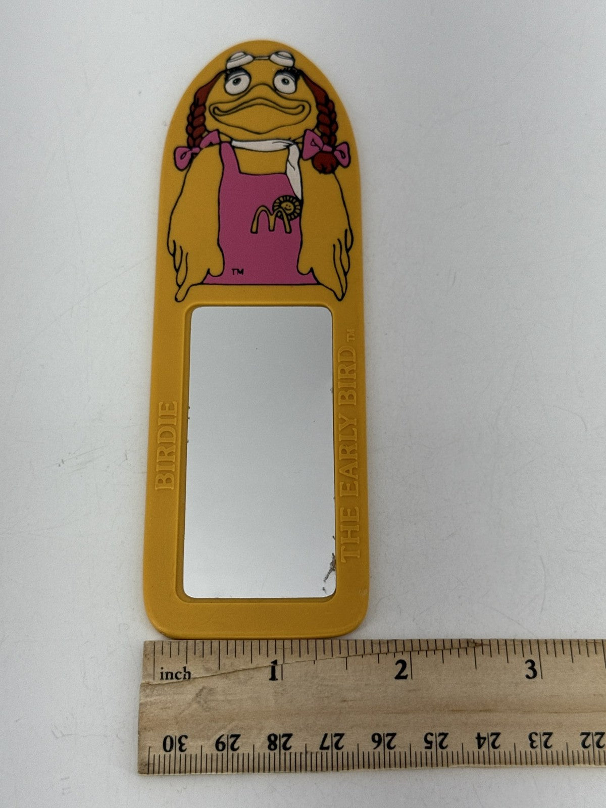 Vintage 1985 McDonalds Birdie The Early Bird Mirror Happy Meal Toy Bookmark