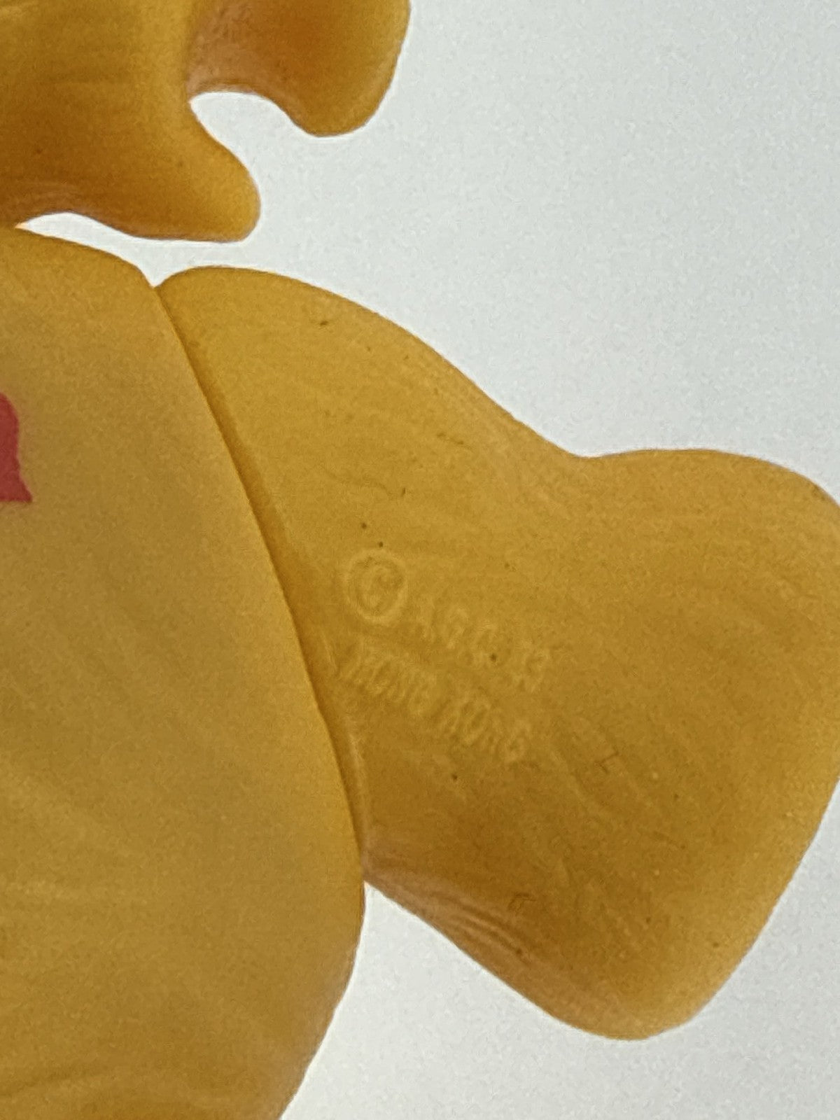 1983 Kenner Care Bear Birthday Bear Yellow Cupcake Poseable PVC Figure