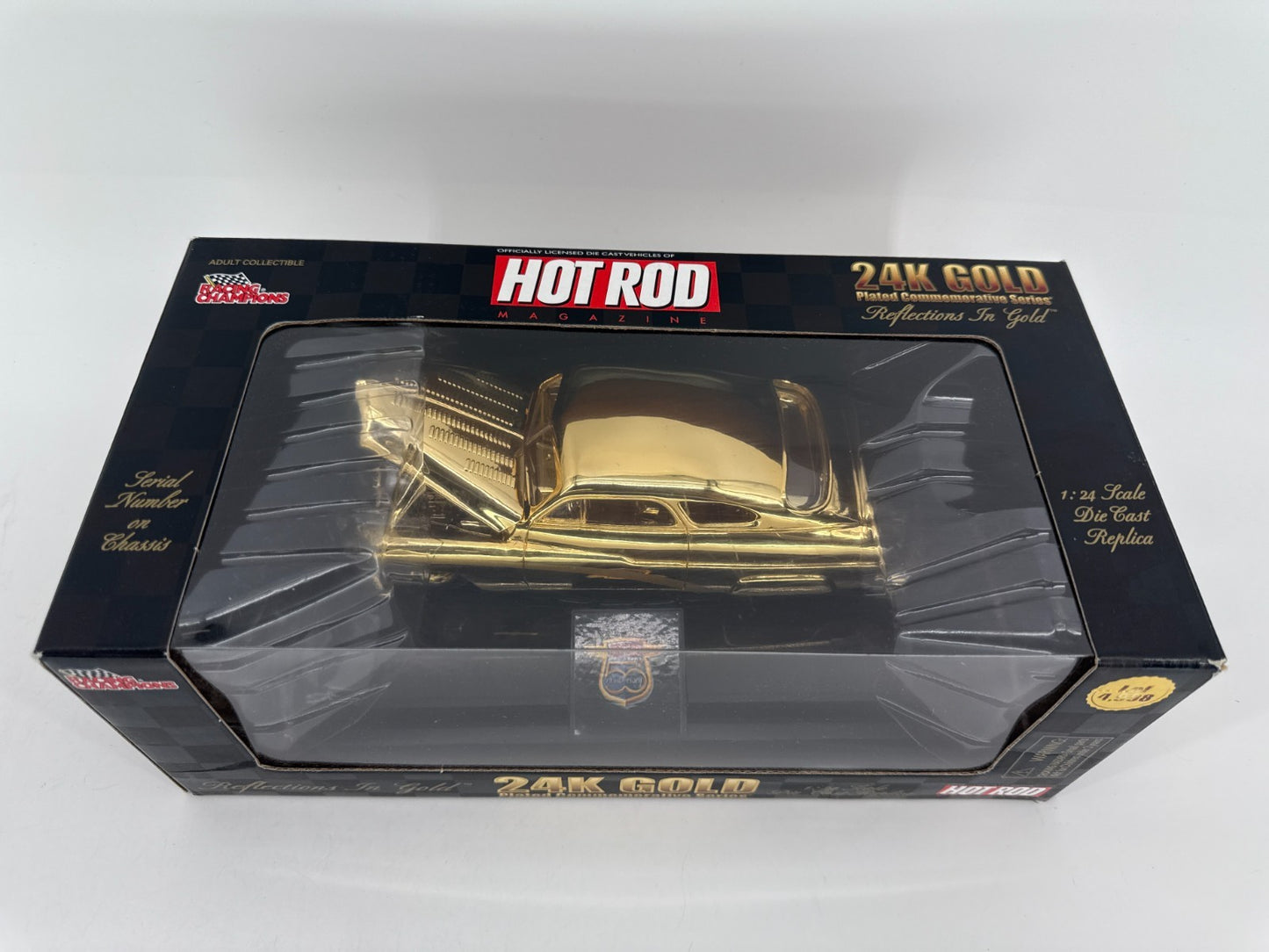 Racing Champions 1:24 24K Gold Mercury Diecast HOT ROD 50th Anniv Ltd 1 of 4,998