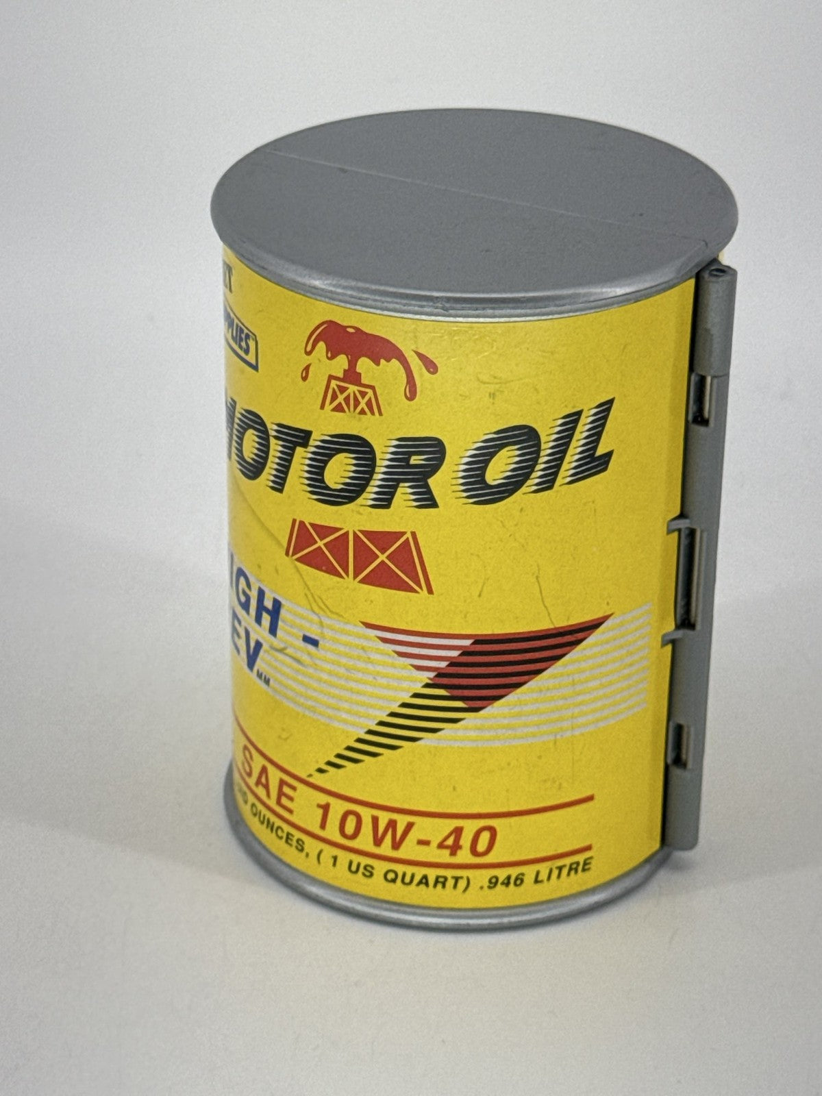 Vtg 1989 Galoob Micro Machines Secret Auto Supplies Motor Oil Can Playset