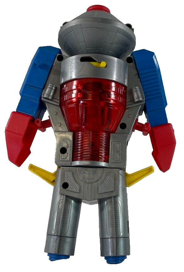 Vintage 1980s Toy Robot Cap Gun Unbranded Patent Pending Broken Feet 2282