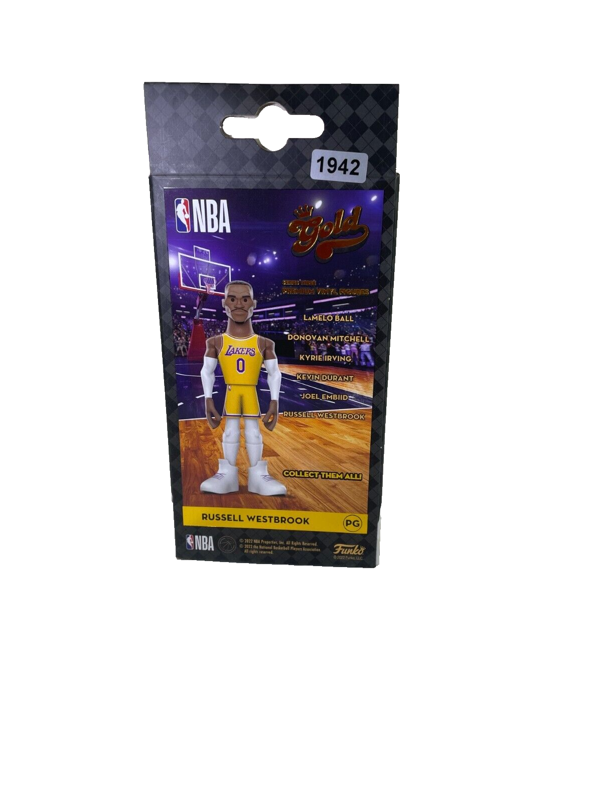 Funko Gold Russell Westbrook CHASE Figure Lakers NBA Premium Vinyl