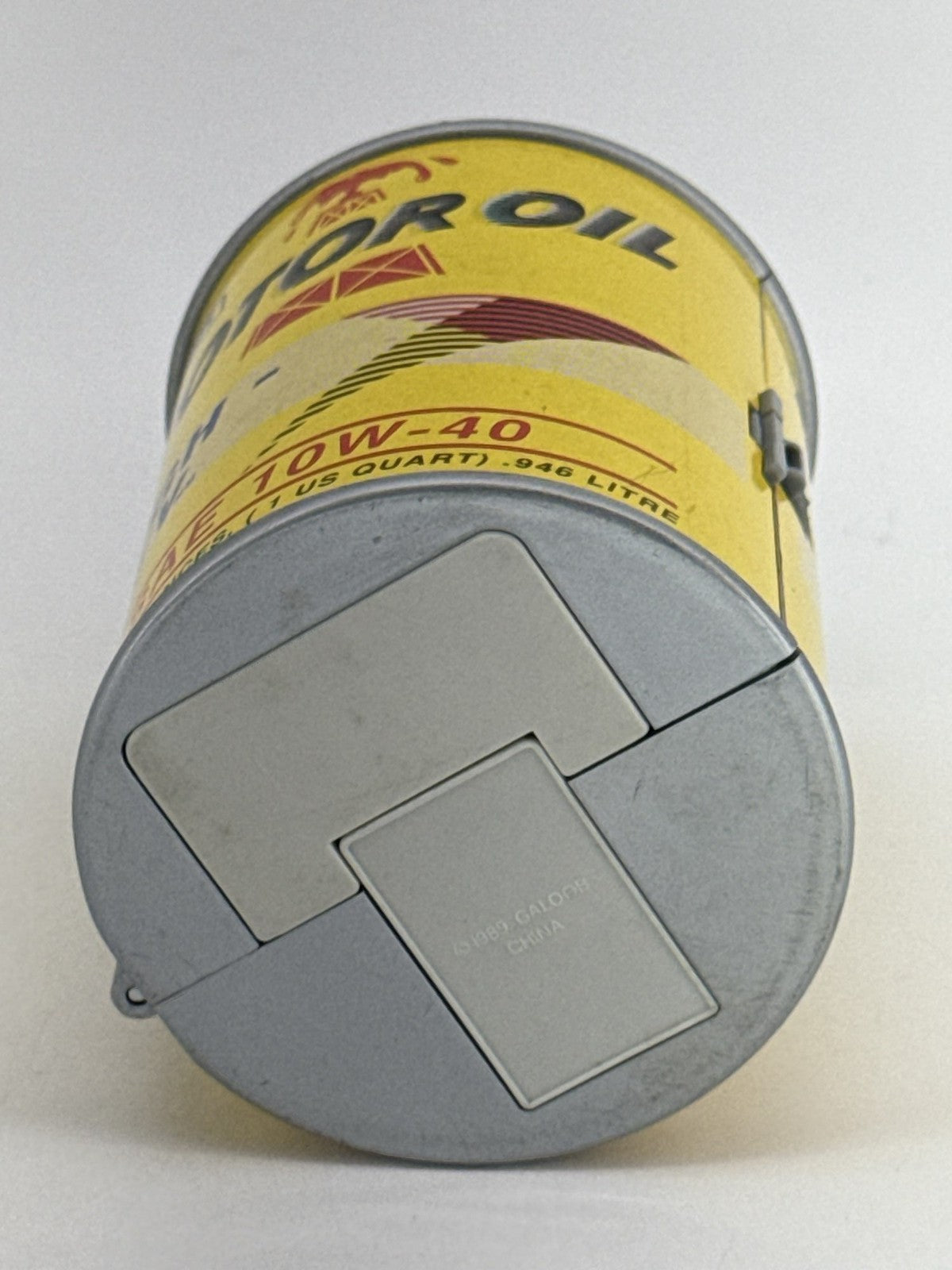 Vtg 1989 Galoob Micro Machines Secret Auto Supplies Motor Oil Can Playset