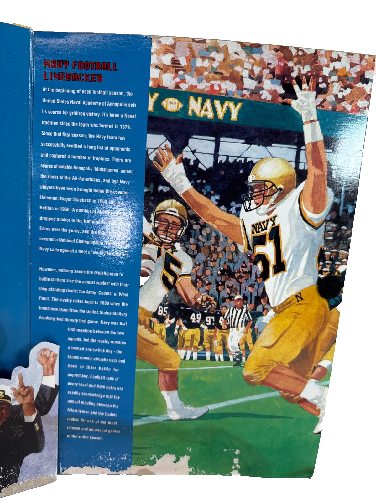 GI Joe Navy Football Linebacker 12" Classic Collection 1998 Hasbro MIB #51