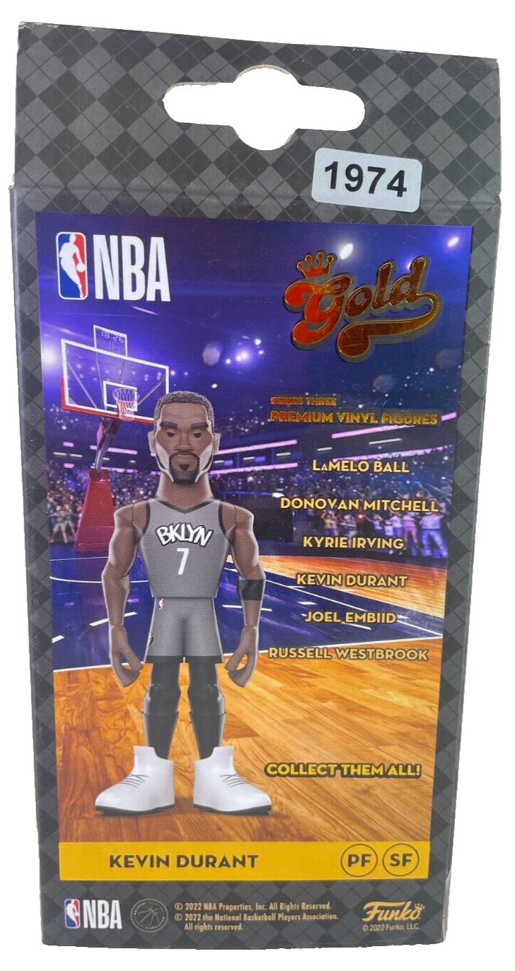 Funko Gold NBA Kevin Durant Brooklyn Nets Vinyl Figure β Premium Collectible! π