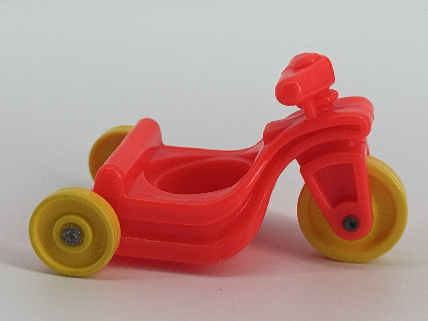 Fisher Price Little People Red Tricycle Yellow Wheels Toy