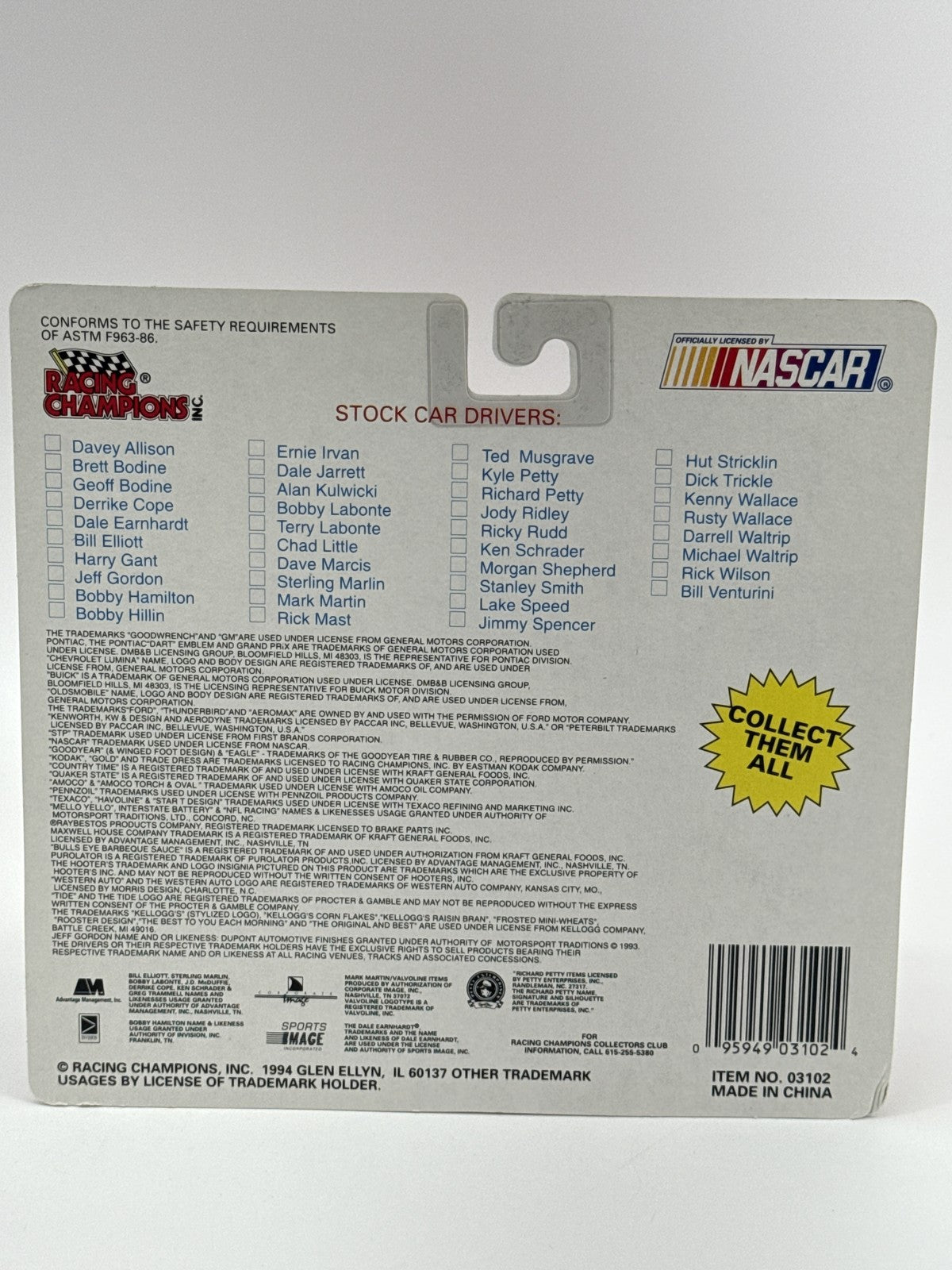 Vintage 1994 Racing Champions NASCAR Team Transporter Ricky Rudd Tide Die-Cast N