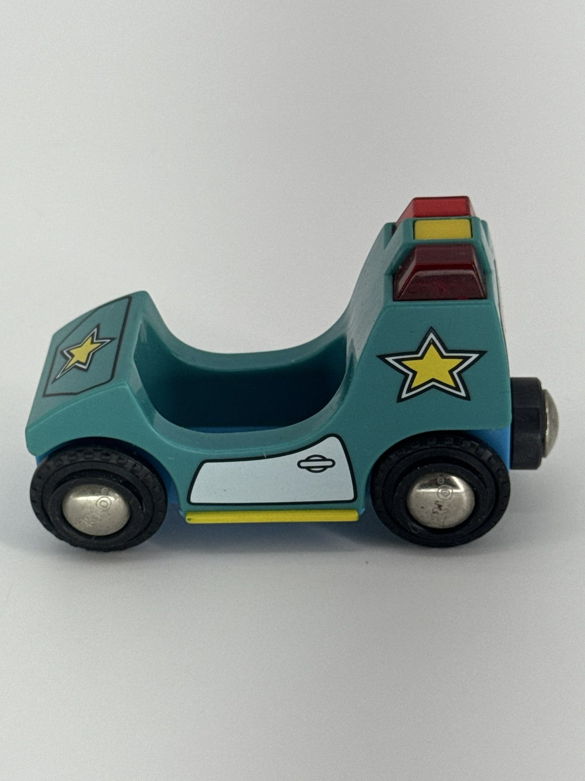 BRIO Wooden Police Car Light & Sound Wood Toy Thomas Compatible