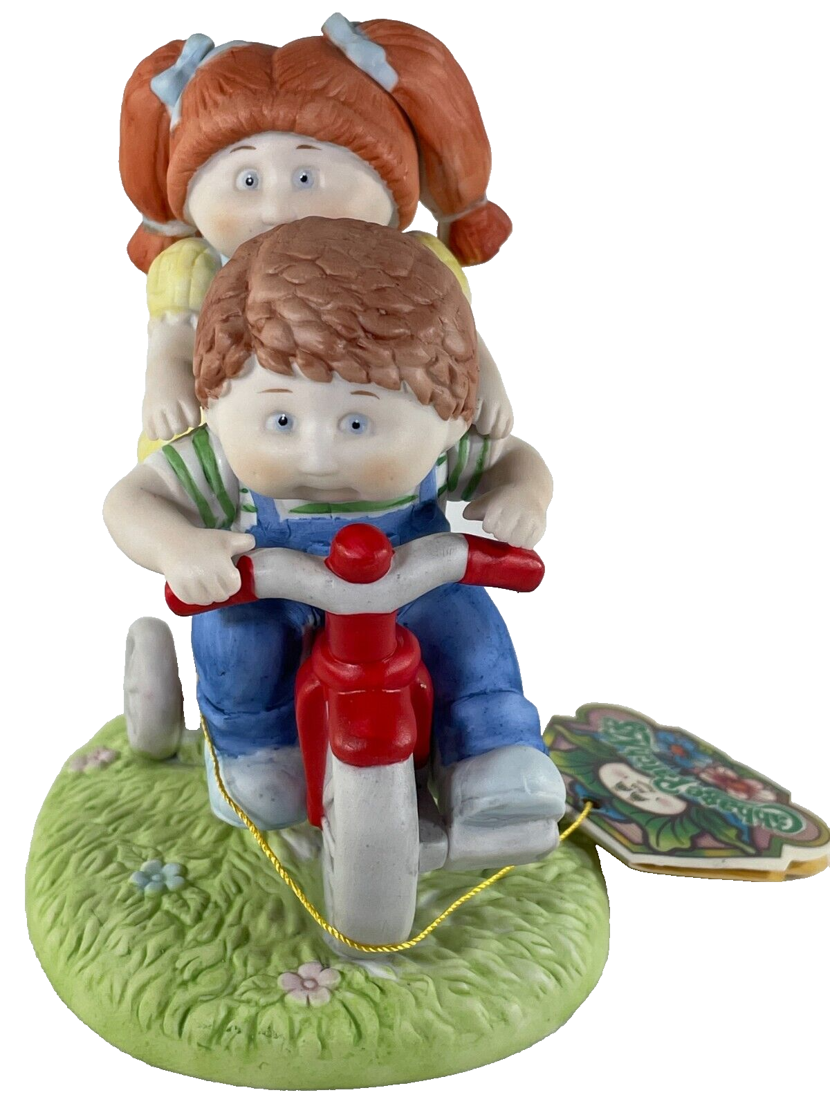 1985 Cabbage Patch Kids Gimme A Ride Figurine Xavier Roberts Ceramic w Tag