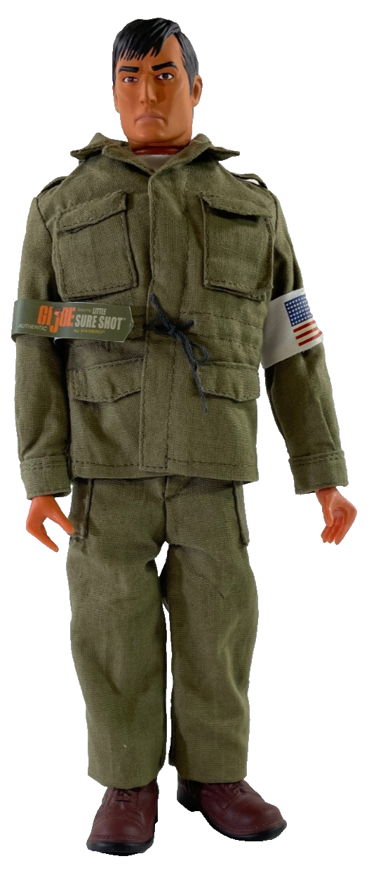 Hasbro G.I. Joe Sgt Rock Little Sure Shot 12" Figure DC Comics Boxed 2000s Rare