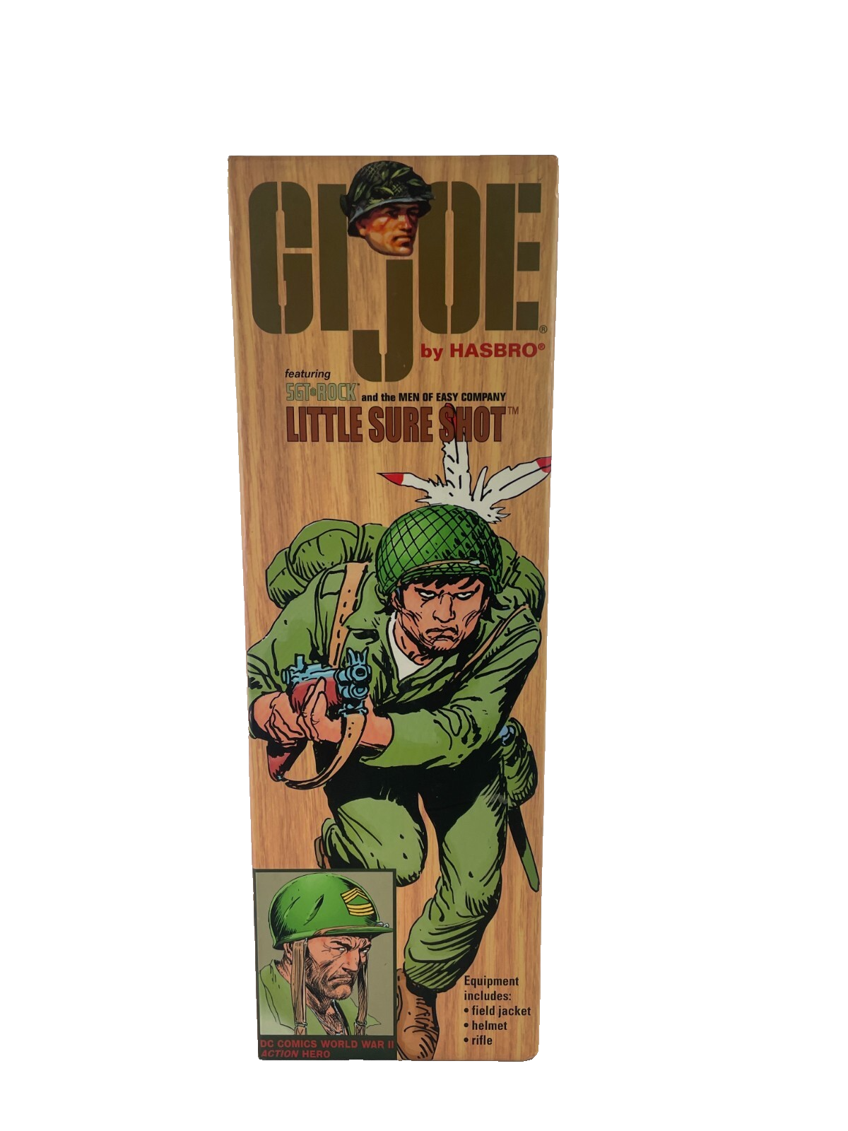Hasbro G.I. Joe Sgt Rock Little Sure Shot 12" Figure DC Comics Boxed 2000s Rare