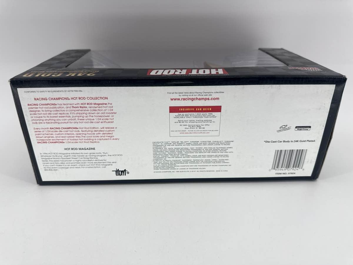 Racing Champions 24K Gold Plated Hot Rod Reflections 1:24 Diecast 1/4998