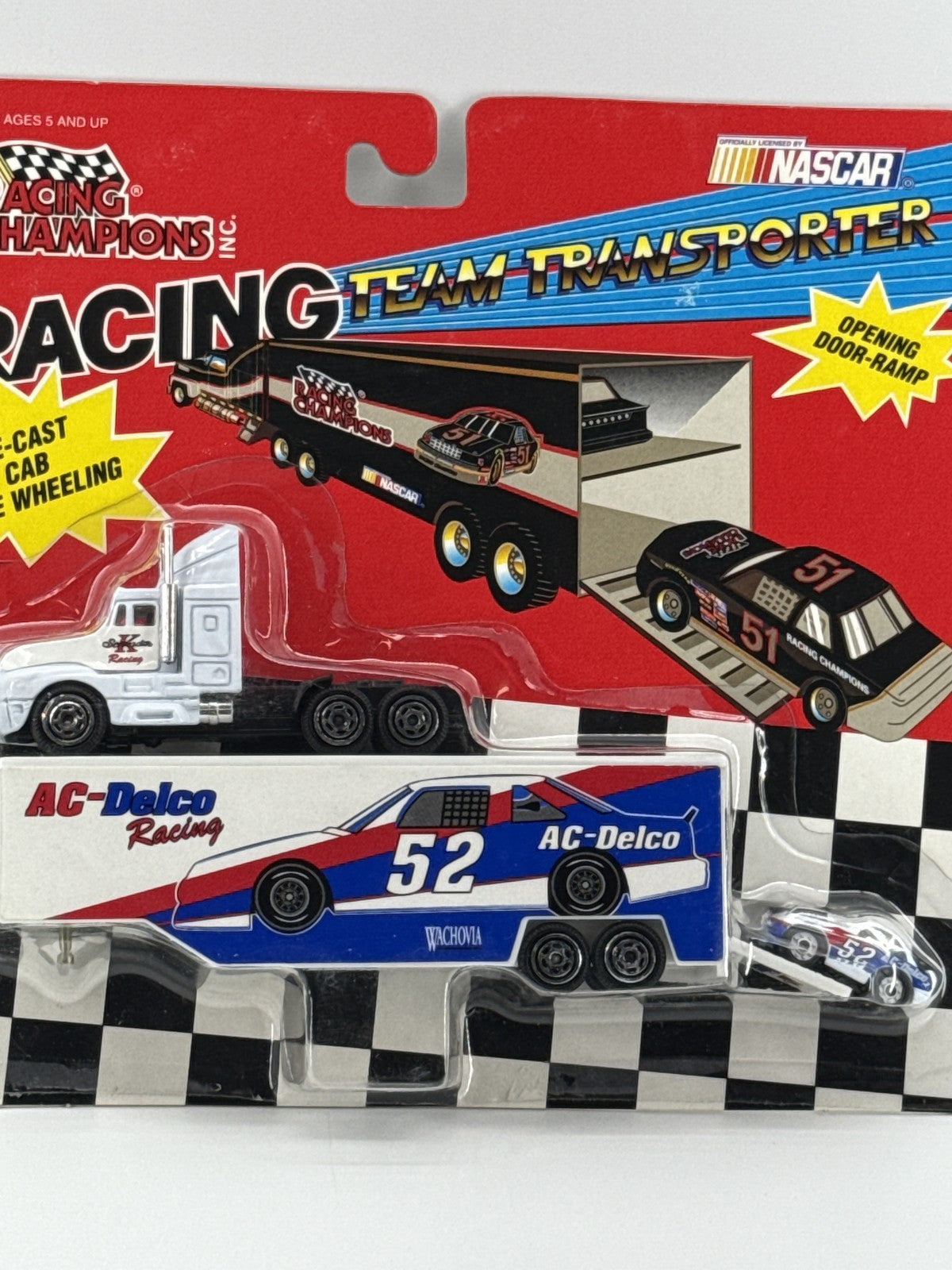 Vintage Racing Champions NASCAR Team Transporter AC Delco #52 Diecast New 1994