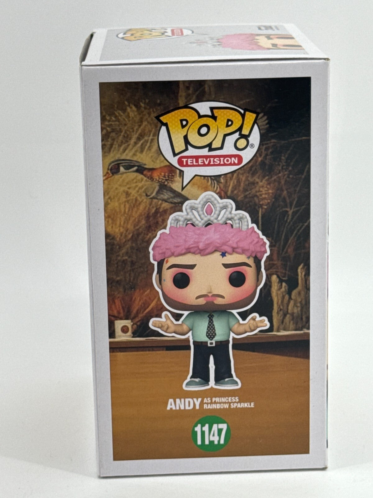 Funko Pop 1147 Parks and Rec Andy Princess Rainbow Sparkle Vinyl Figure NEW