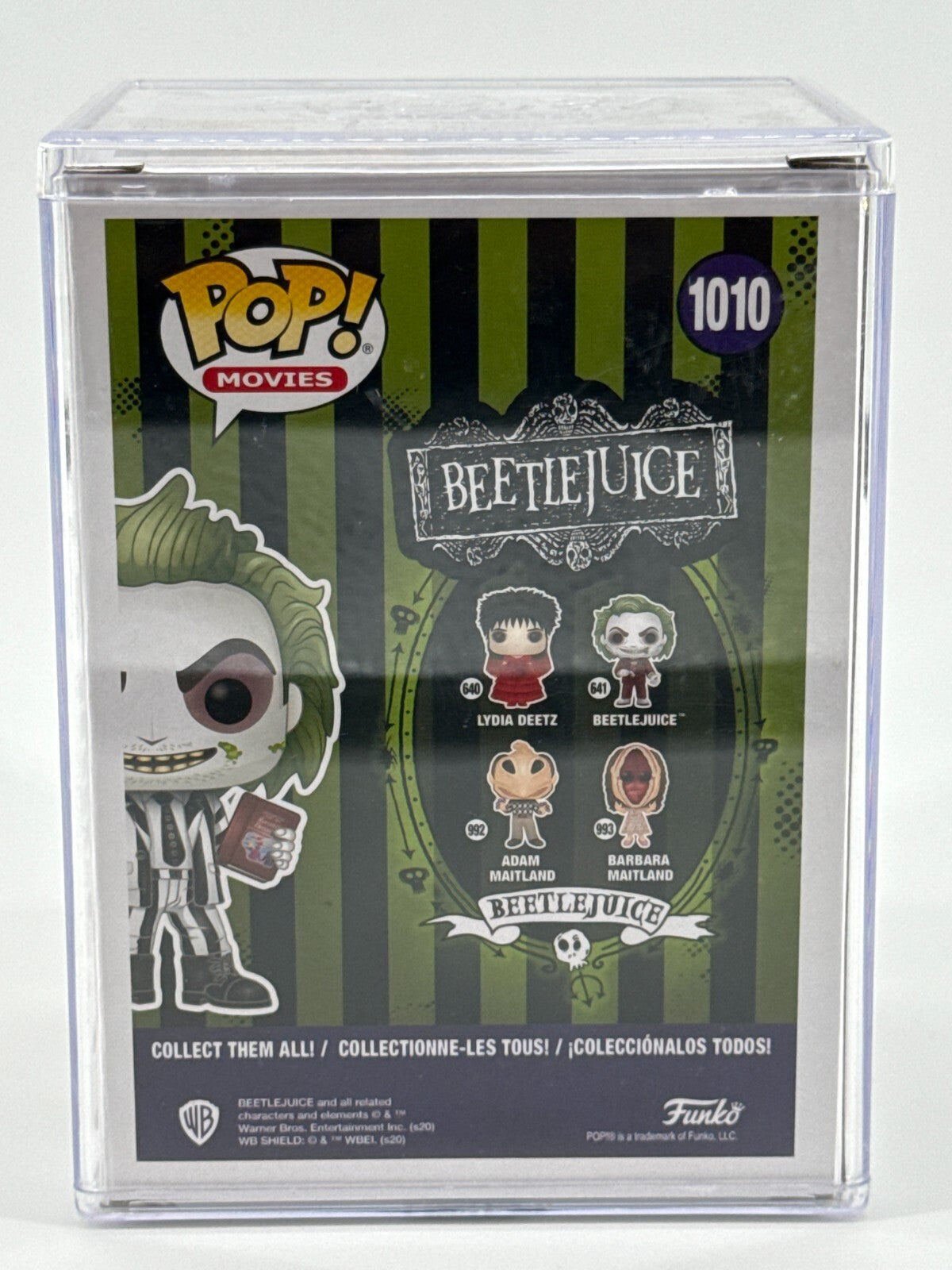 Funko Pop! Beetlejuice #1010 GITD 2020 Fall Convention Exclusive + Protector