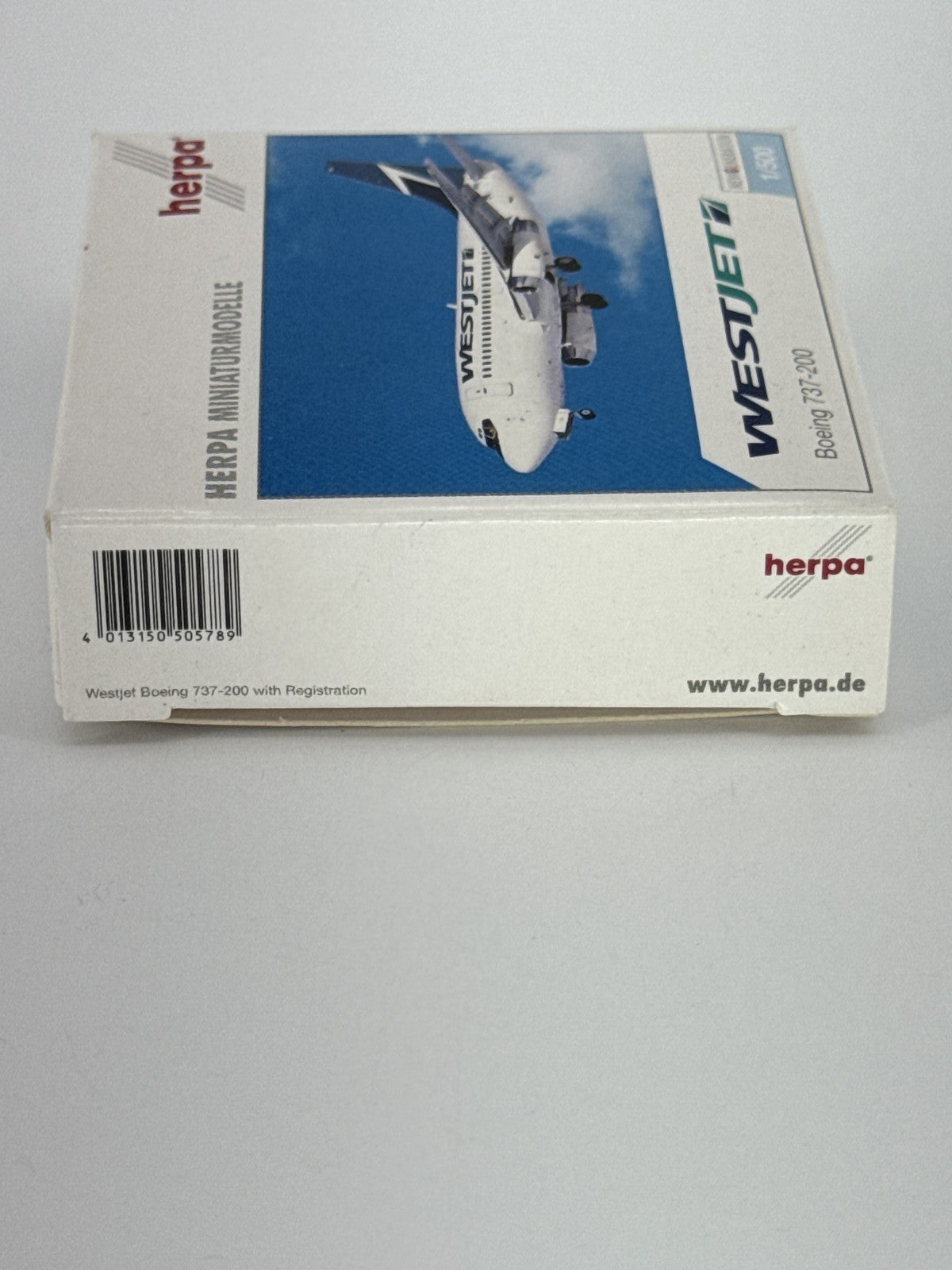 Herpa Wings WestJet Boeing 737-200 1:500 Diecast Model Airplane 505789