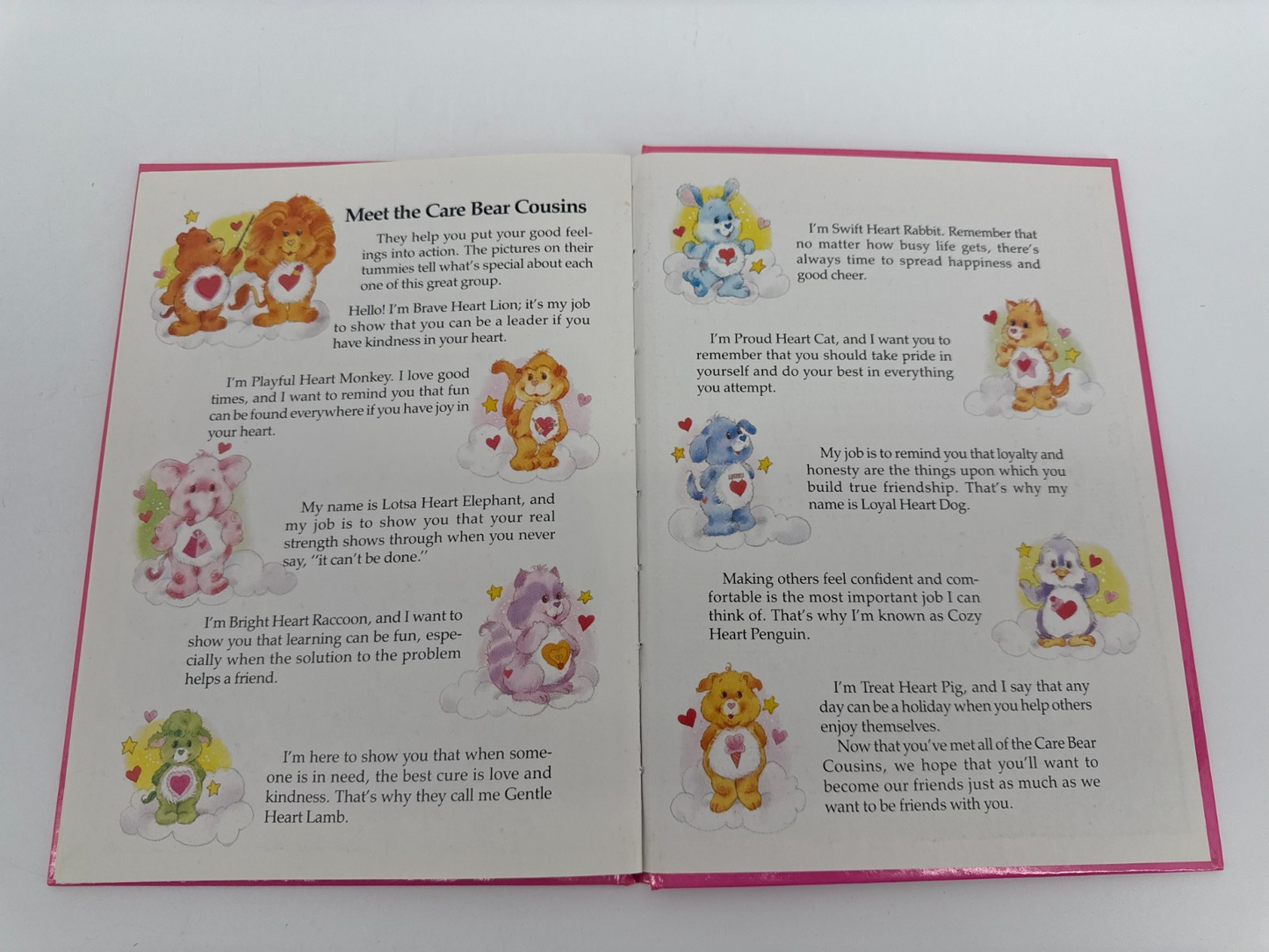 Lot 2 VTG 1980s Care Bears Cousins Parker Bros Storybooks Hardcover Children