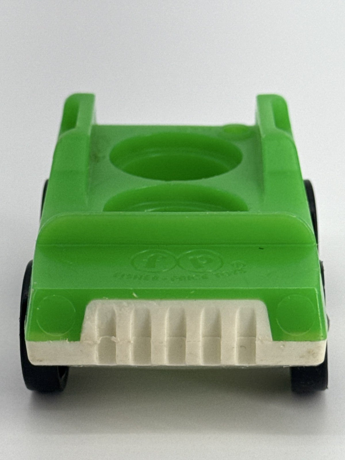 Fisher Price Little People Green & White 2 Seat Car Vehicle Toy