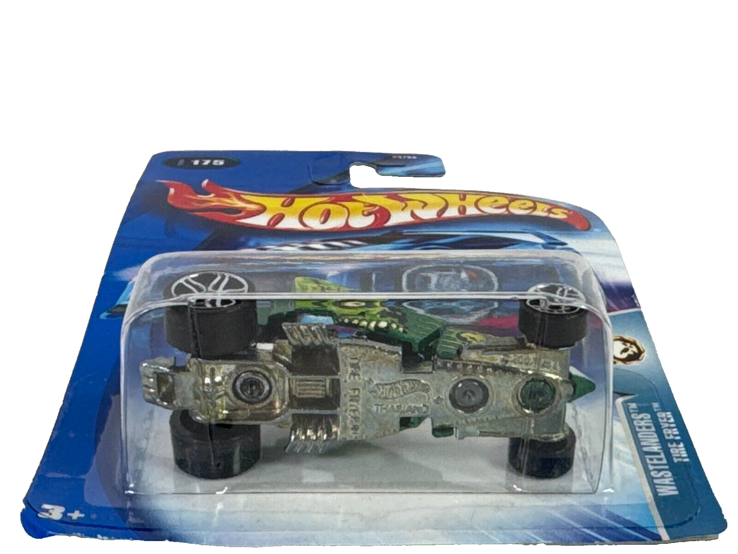 π₯ Hot Wheels Wastelanders Tire Fryer #175 β 2004 Planet Series Metallic Green M