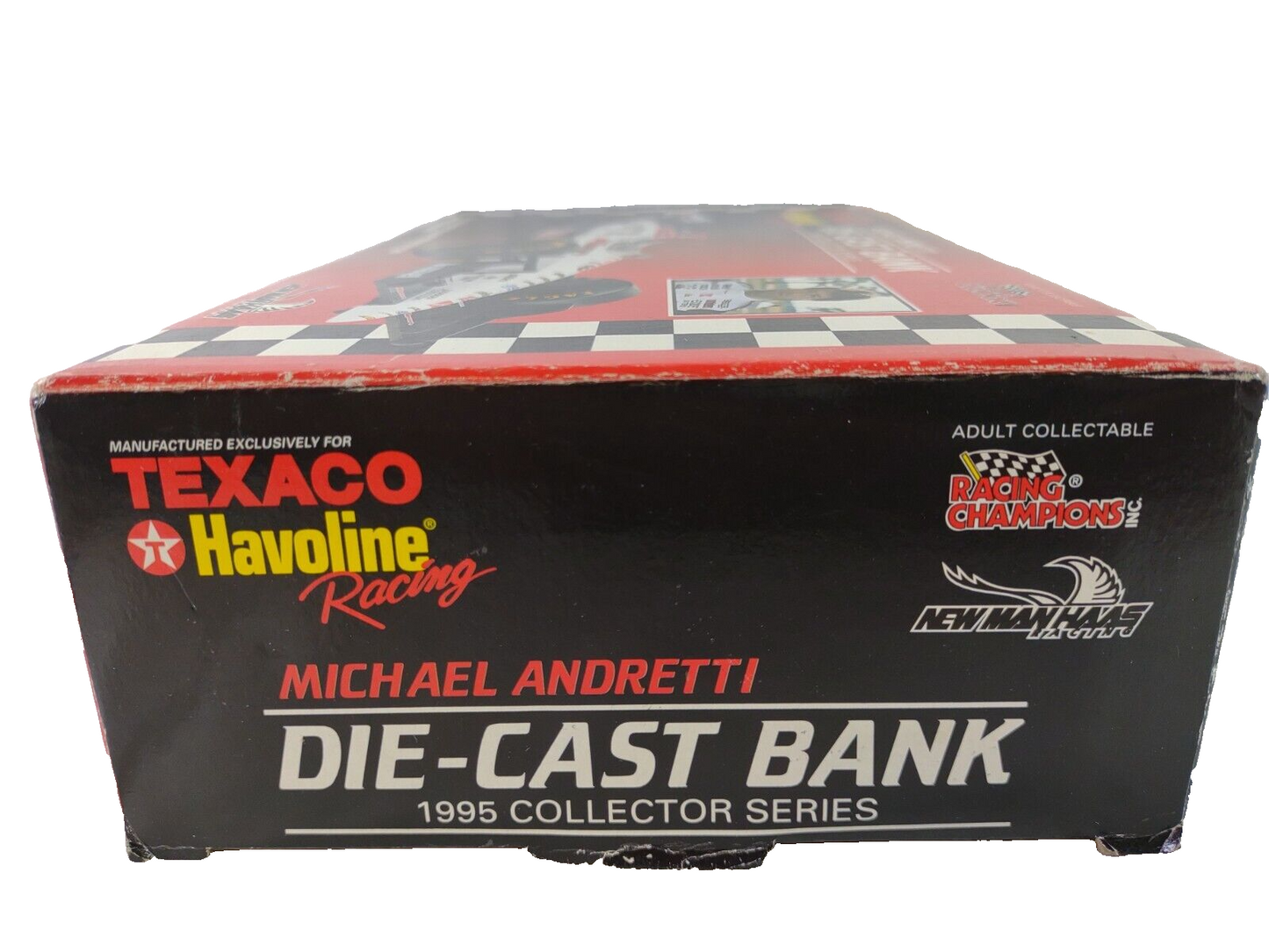 1995 Texaco Havoline Michael Andretti Die Cast Bank 1:24 Car Racing Collectible