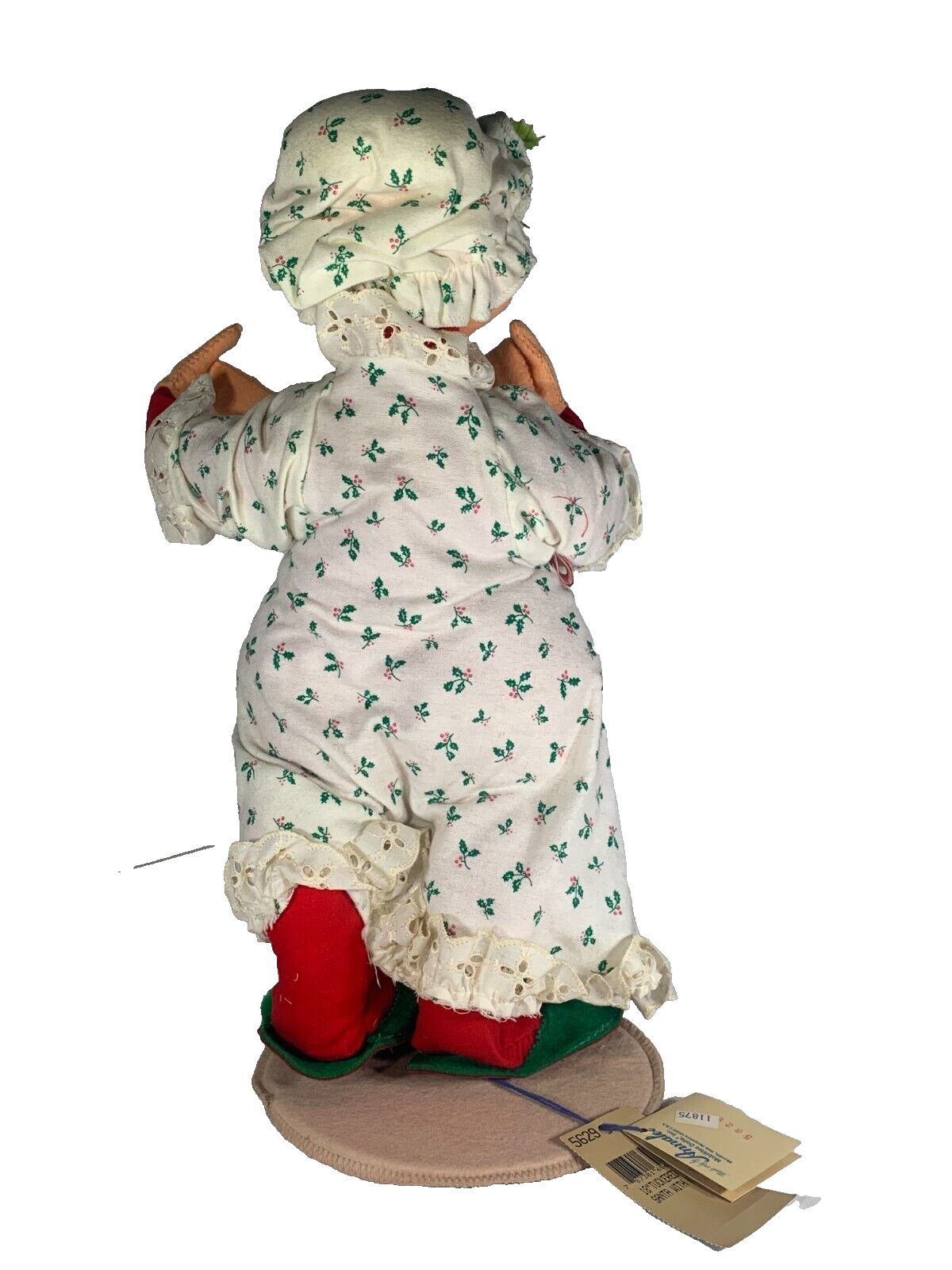 Annalee 18" Tuckered Mrs Santa 5629 Holly PJs Poseable Christmas Doll w Tags