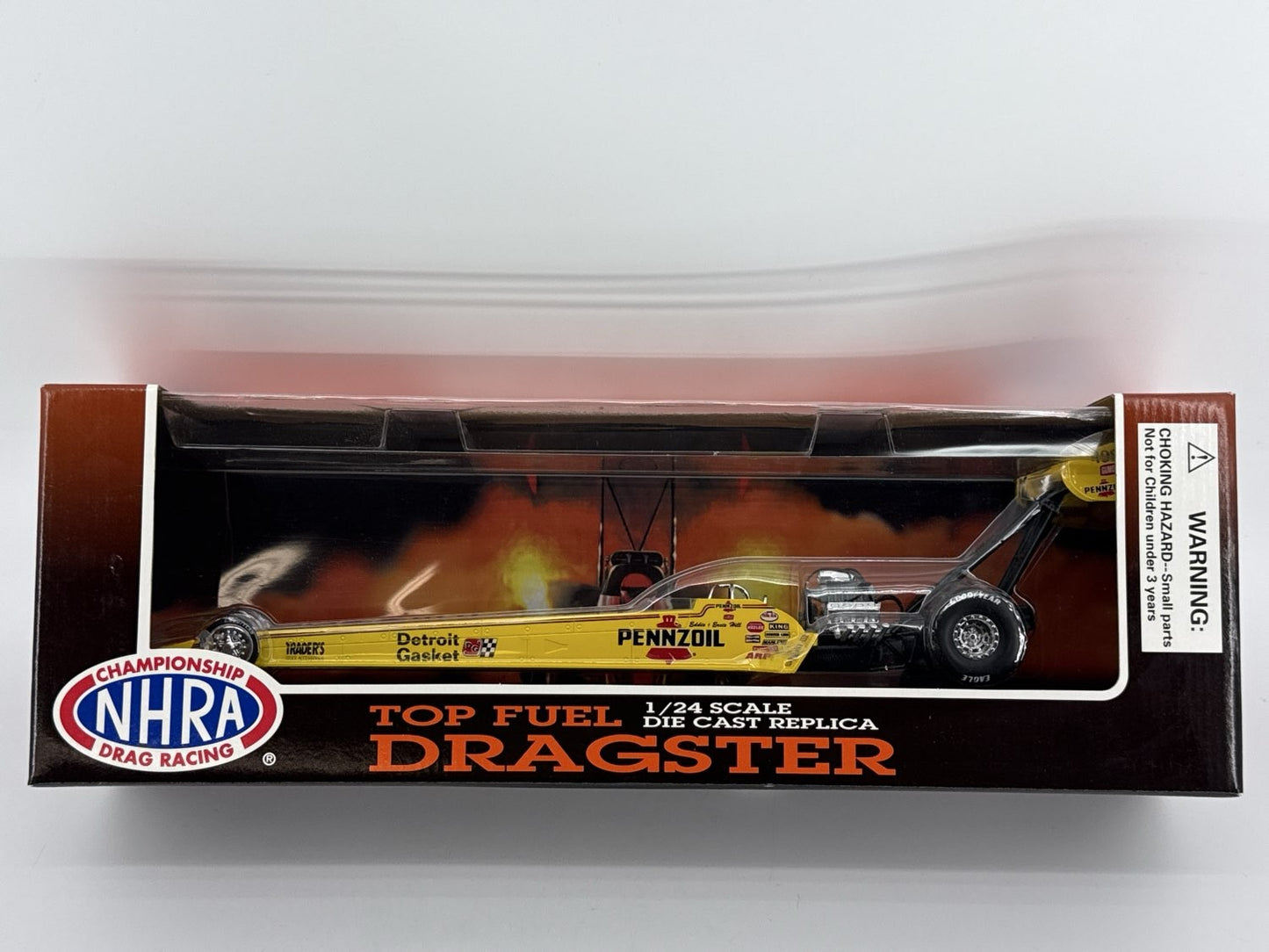 NHRA Eddie Hill Pennzoil Top Fuel Dragster 1:24 Diecast Replica