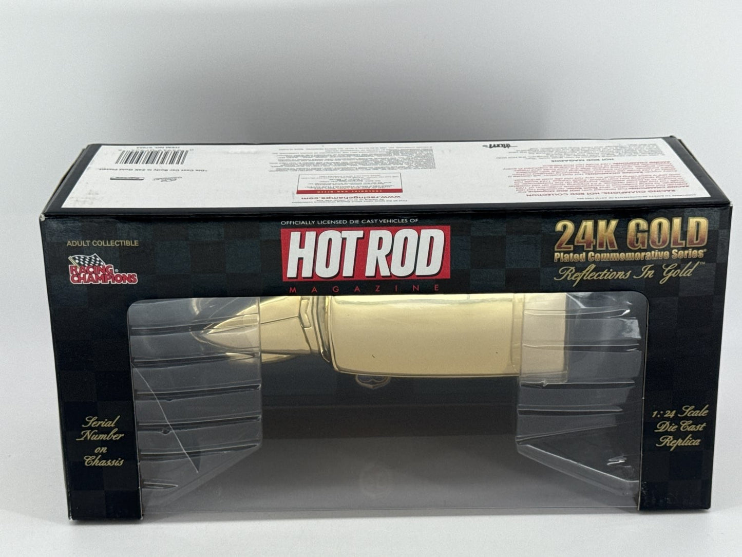 Racing Champions 24K Gold Plated Hot Rod Reflections 1:24 Diecast 1/4998