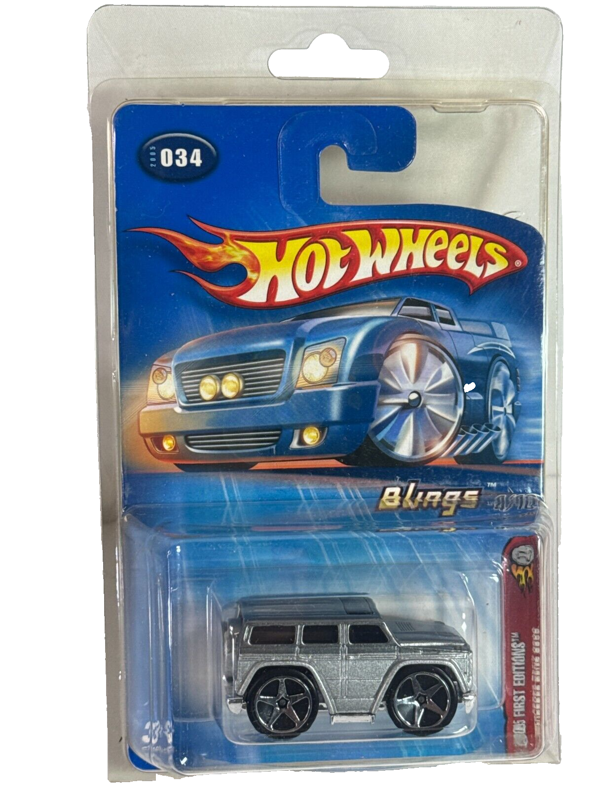 π₯ Hot Wheels Blings 2005 Series Lot of 7 Die-Cast Cars Chrome Wheels MINT Seale