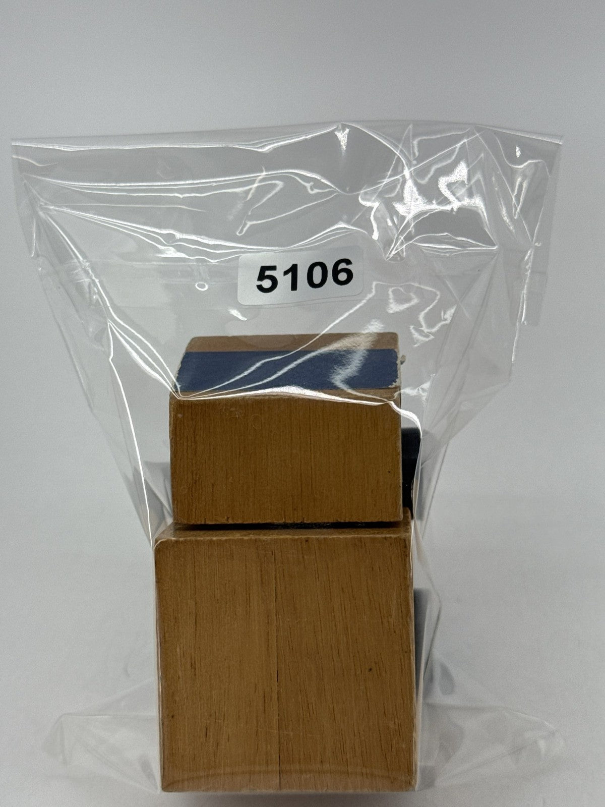 1971 Mattel Wooden Block Truck 8700-01 Korea Blue Delivery
