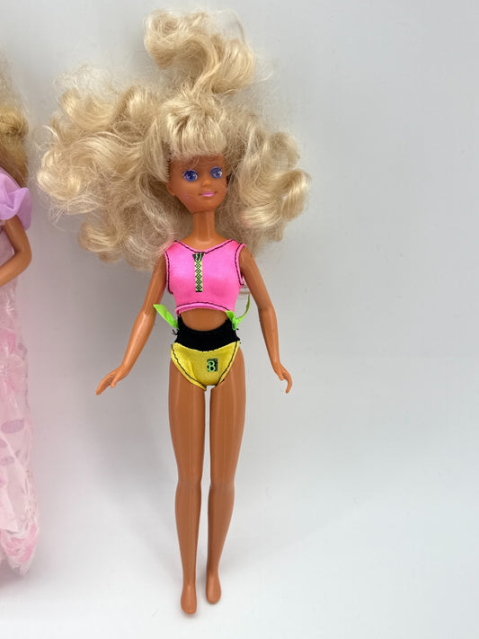 Vintage Barbie Doll Lot 1966 1987 Mattel Skipper Clothes Blonde Blue Eyes