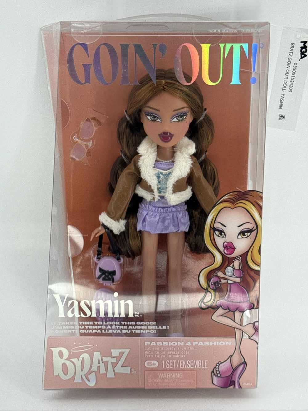 Bratz Goin' Out! Yasmin Fashion Doll MGA 2024 w/ Accessories