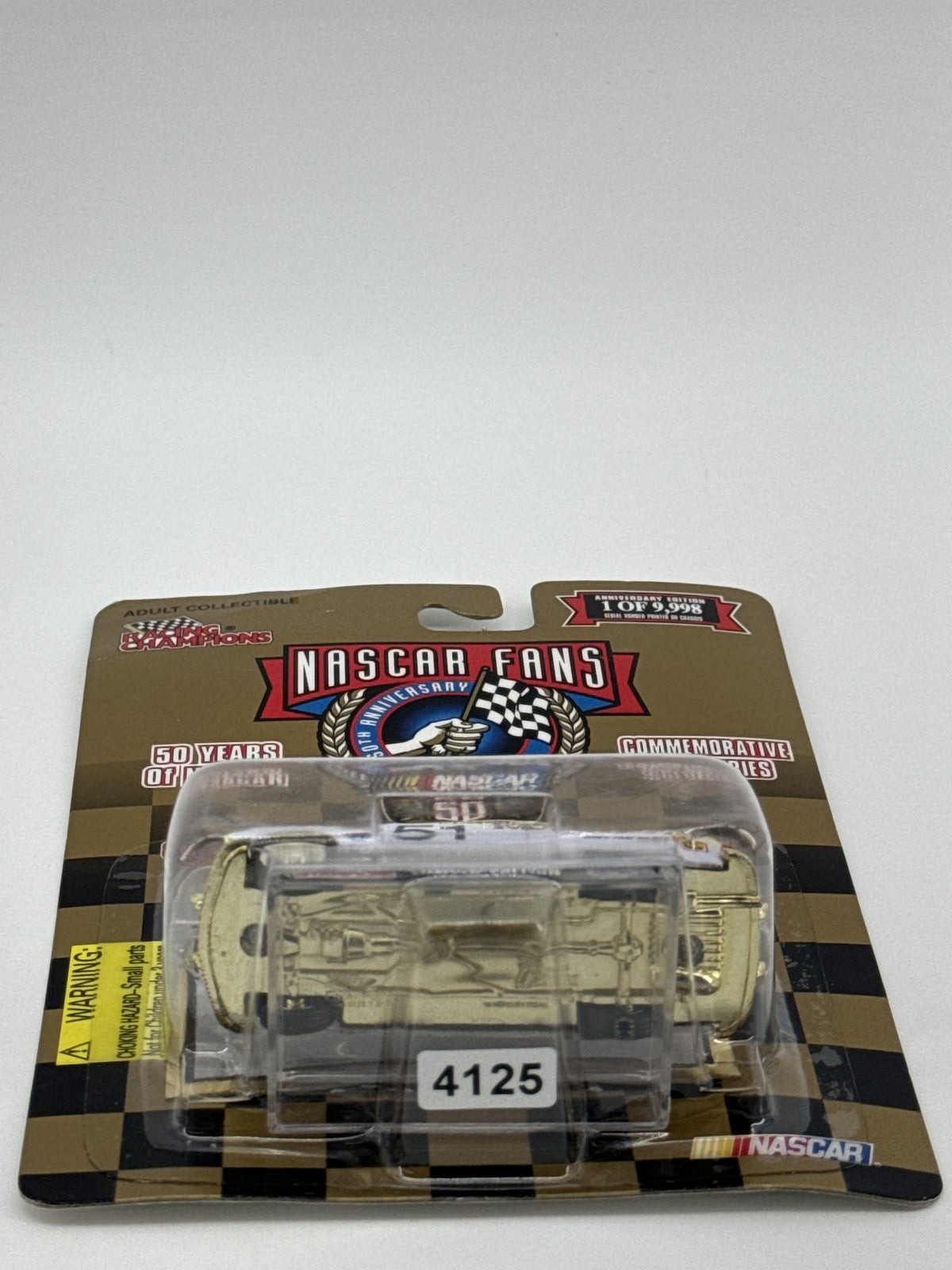 Vintage NASCAR Die Cast Car Mercury Machine Gold Series 50th Anniversary Limited