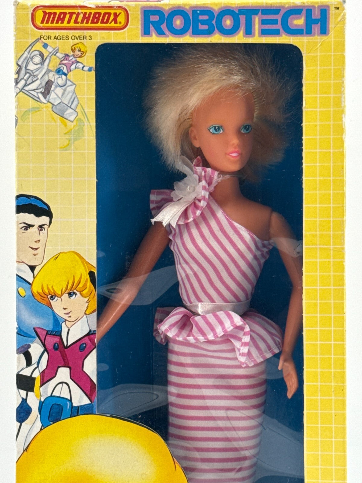 1985 Matchbox Robotech Dana Sterling 12" Doll Harmony Gold NIB VTG Anime RARE