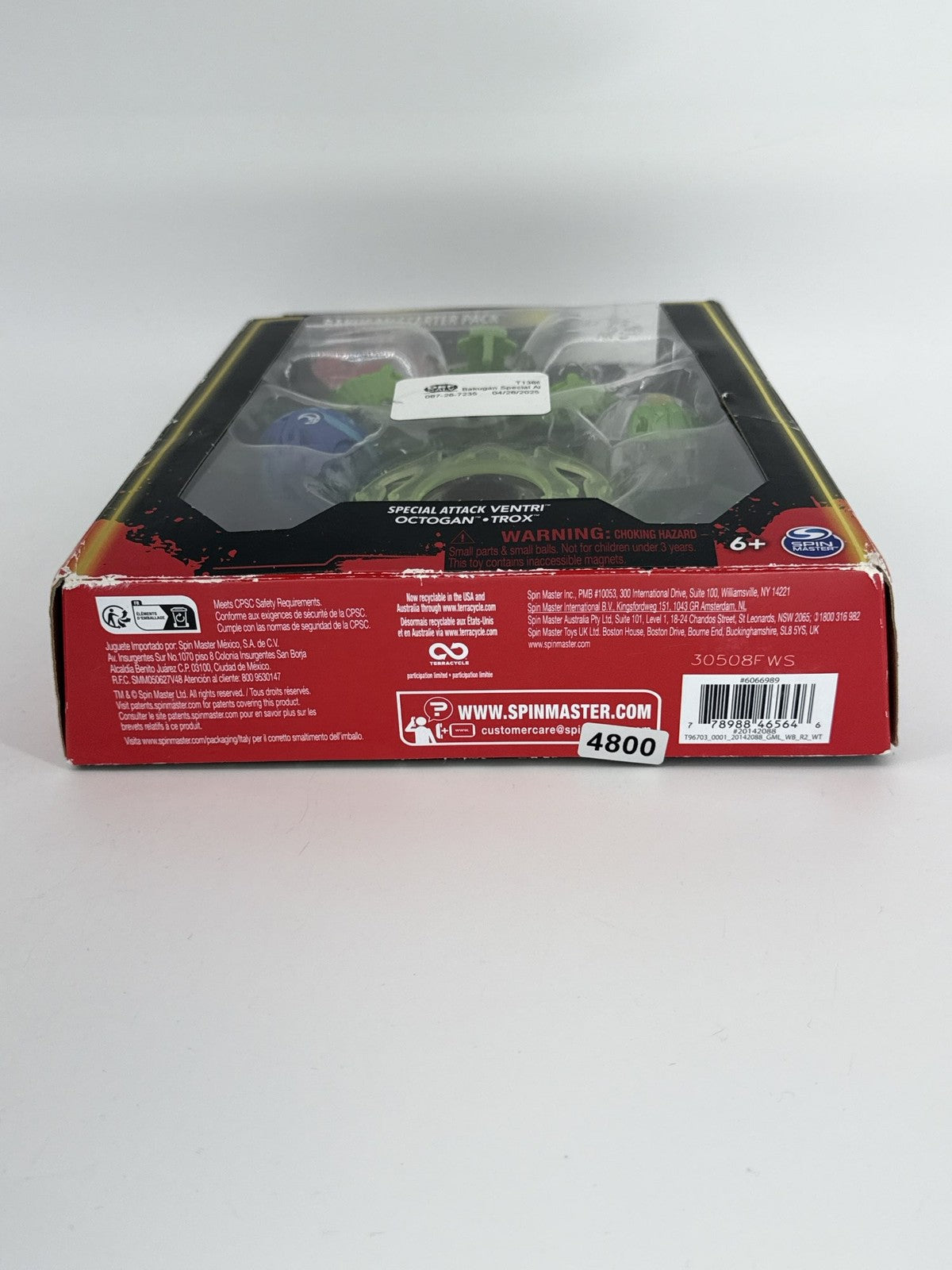 Bakugan Starter Pack Special Attack Ventri Octogan Trox Gen 3 3-Pack NEW