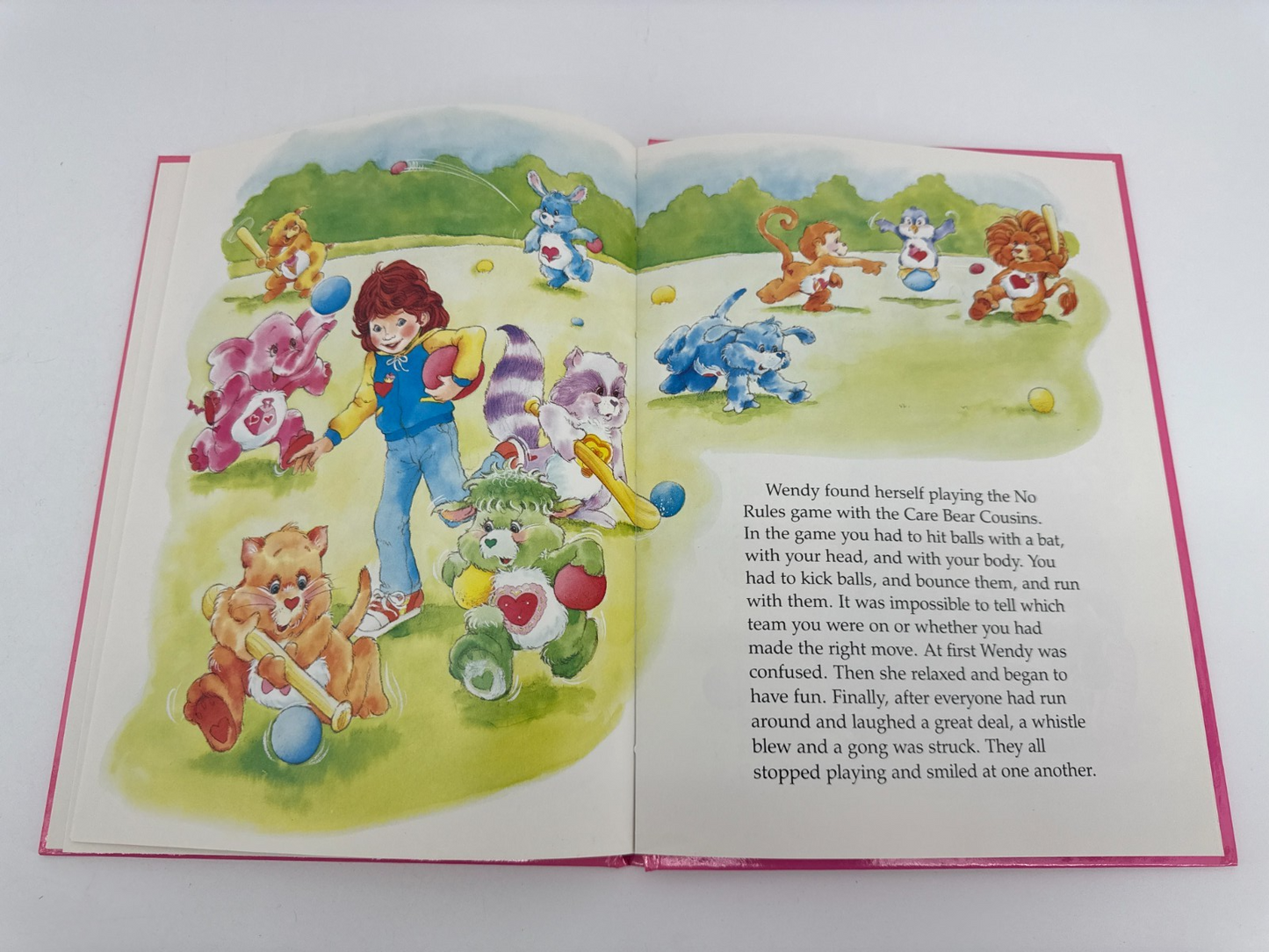 Lot 2 VTG 1980s Care Bears Cousins Parker Bros Storybooks Hardcover Children