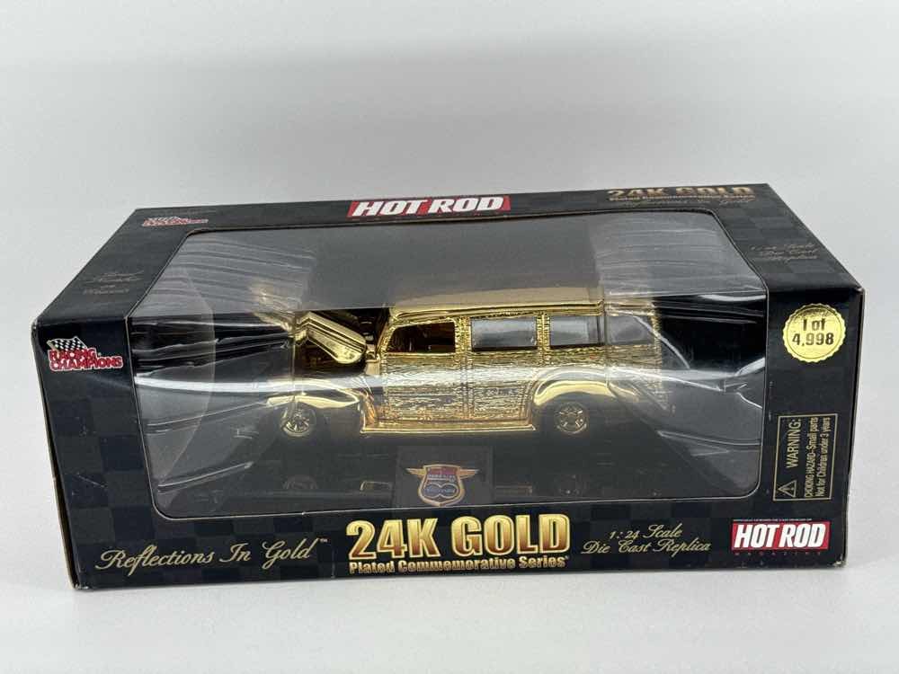 Racing Champions 24K Gold Plated Hot Rod Reflections 1:24 Diecast 1/4998