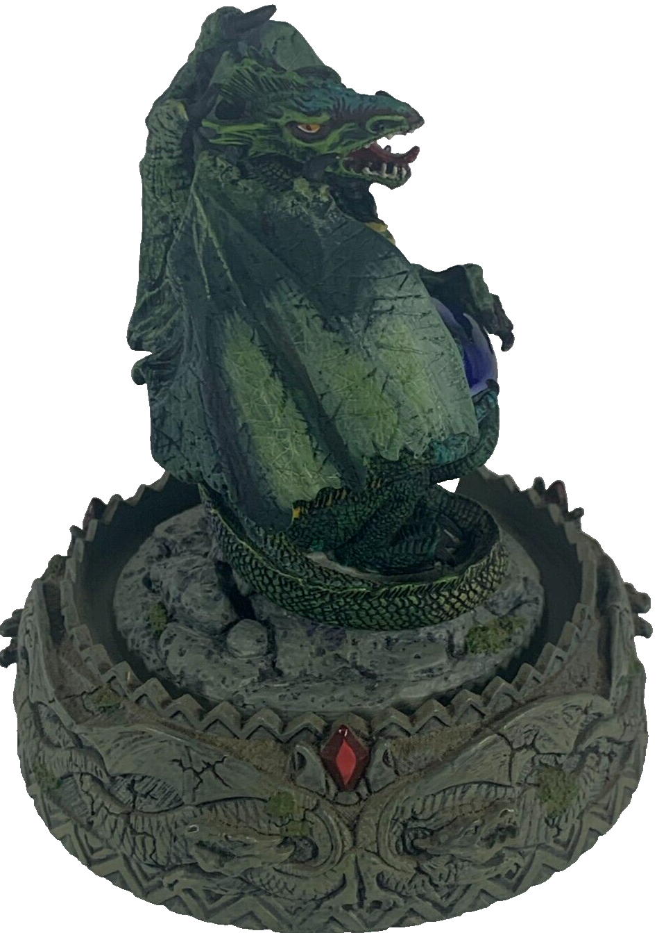 Franklin Mint Dragonfire Sculpture Michael Whelan LE A1735 w/ Glass Dome Fantasy