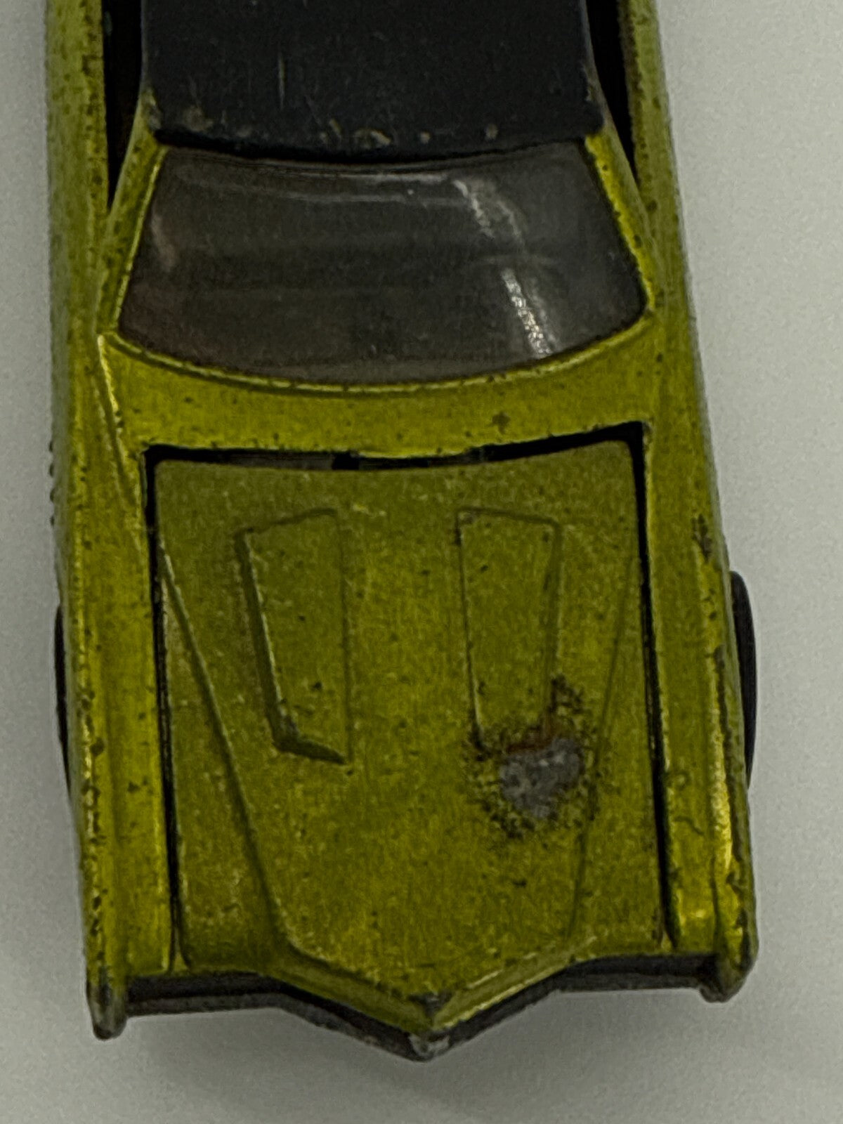 1968 Hot Wheels Redline Custom Eldorado HK Lime w/ Black Roof Loose Original