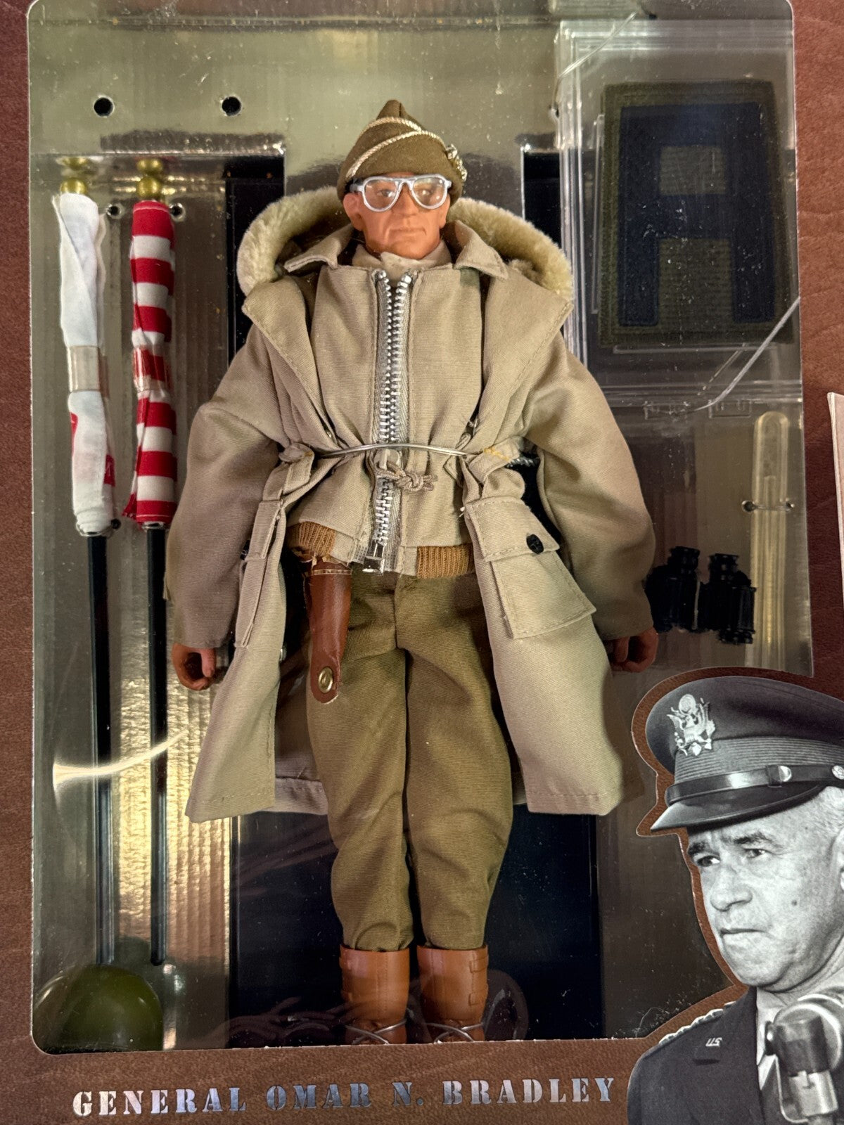 GI Joe 12" General Omar N Bradley 1998 Hasbro WWII Classic Collection w/ Gear