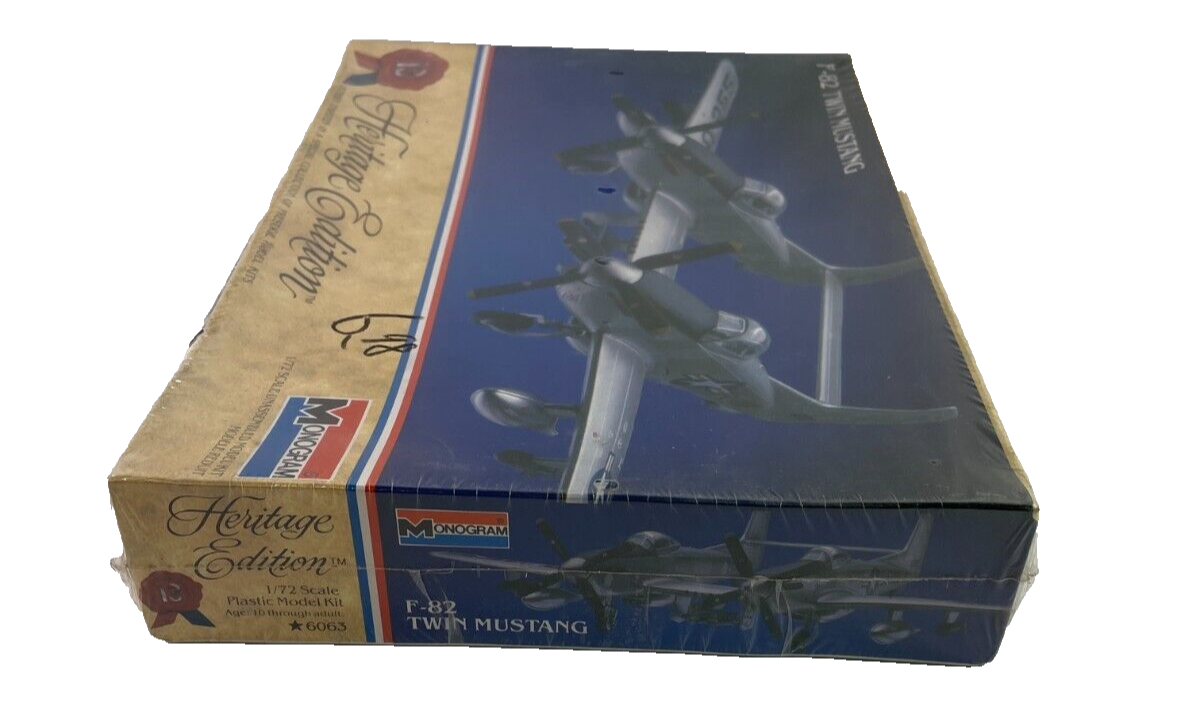 Sealed Monogram F-82 Twin Mustang 1/72 Scale Heritage Edition Model Kit 1984 ✈️