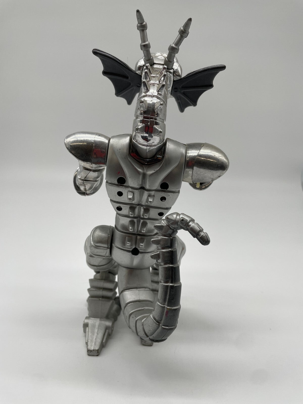 1995 Toy Biz Marvel Fin Fang Foom Figure Silver Loose Rare Works Missing Arm VTG