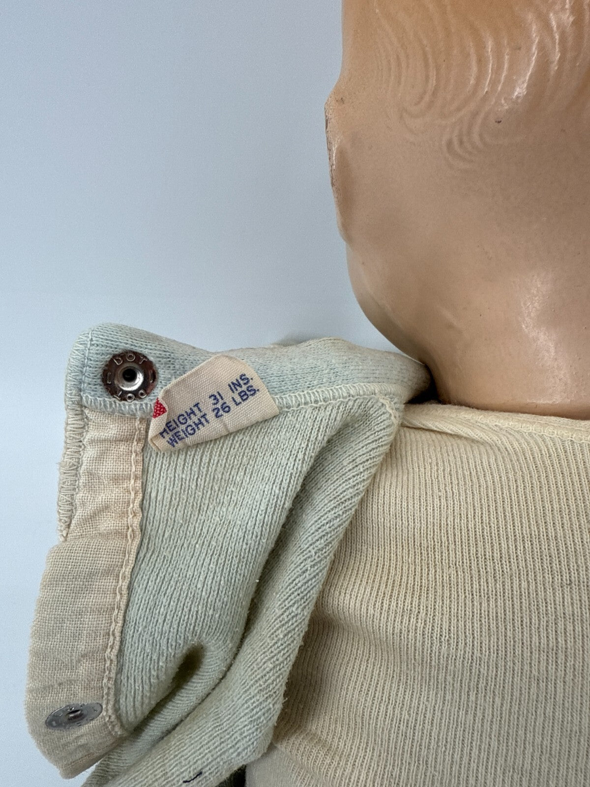 Antique 1920s EIH Co Horsman Baby Dimples Doll 20β Tin Eyes Comp Body READ